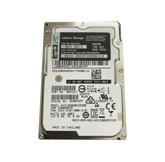 Lenovo 01DC194 600GB 12Gb/s SAS