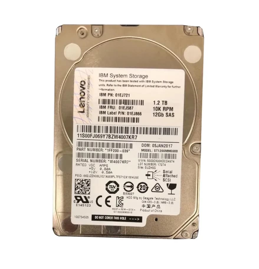 Lenovo 01EJ587 1.2TB 12Gb/s SAS