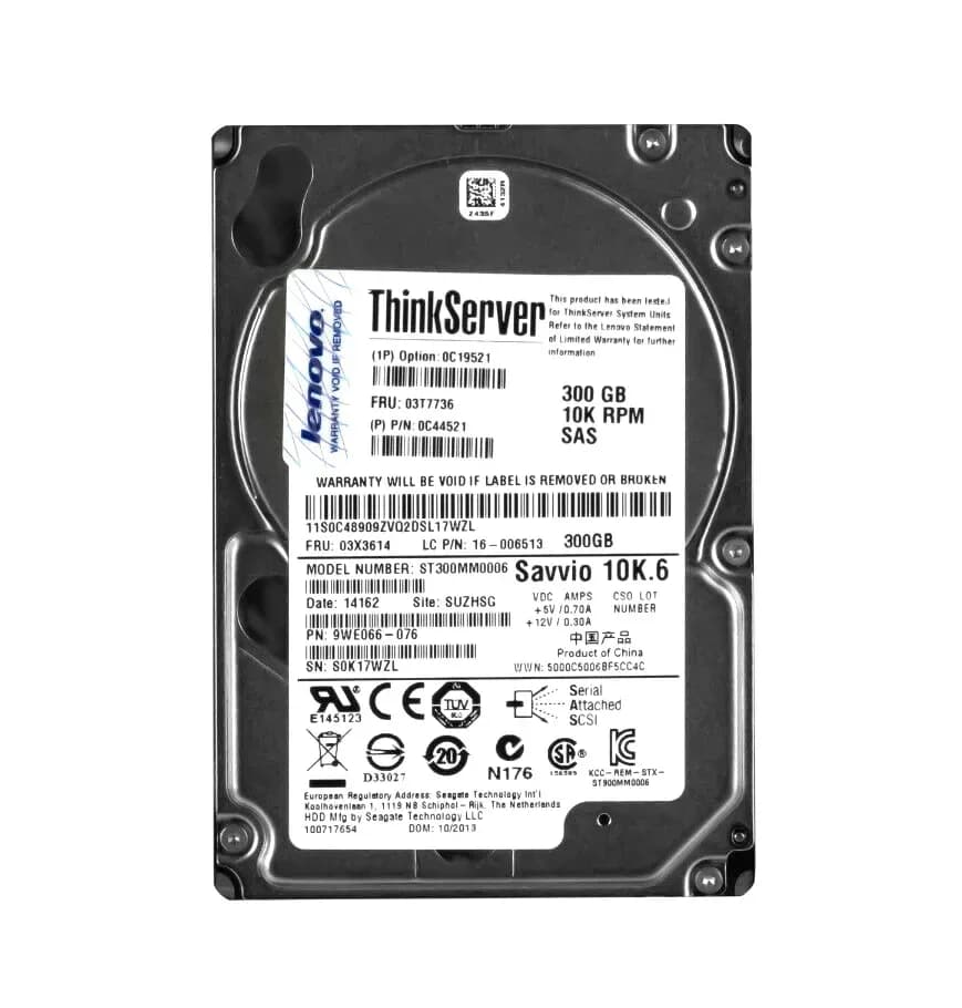 Lenovo 03T7736 300GB 6Gb/s SAS