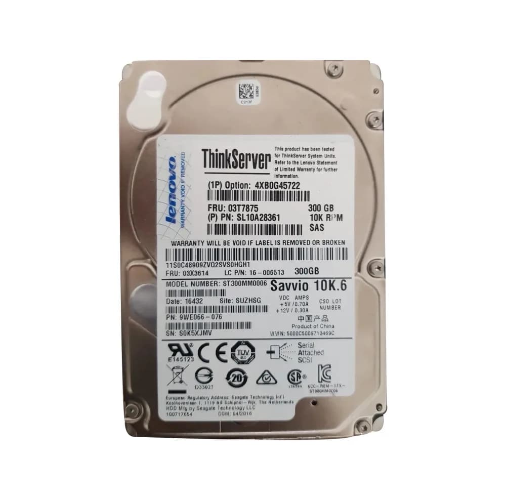 Lenovo 03T7875 300GB 6Gb/s SAS