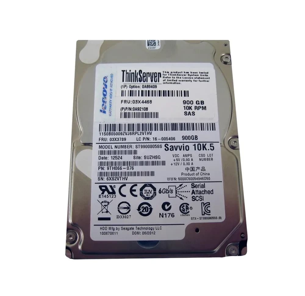 Lenovo 03X4468 900GB 6Gb/s SAS