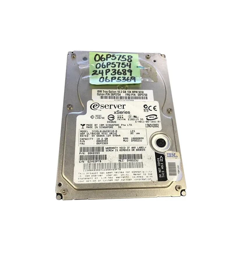 IBM 06P5369 18.2GB Ultra160 SCSI