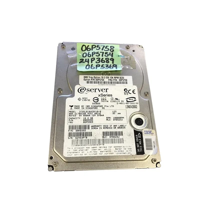 IBM 06P5754 18.2GB Ultra160 SCSI