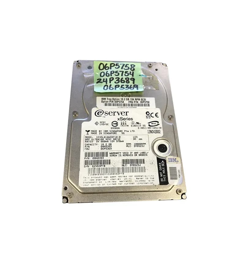 IBM 06P5758 18.2GB Ultra160 SCSI