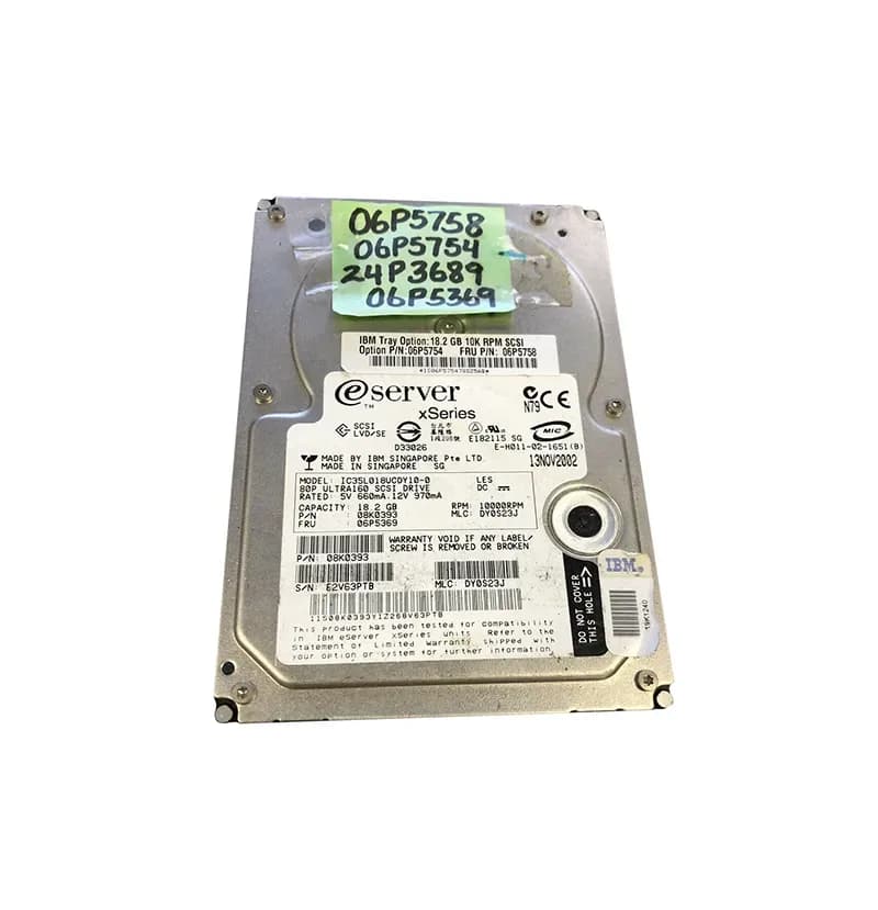 IBM 08K0393 18.2GB Ultra160 SCSI