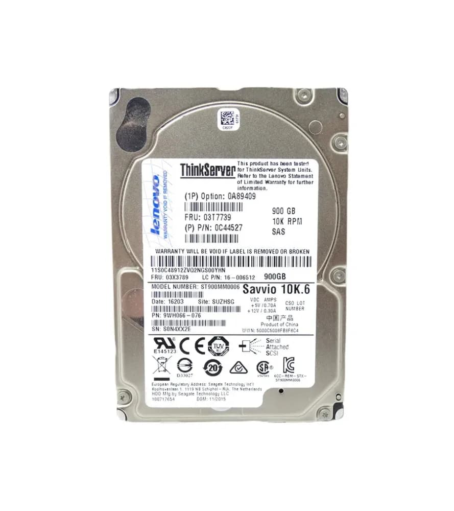 Lenovo 0A89409 900GB 6Gb/s SAS