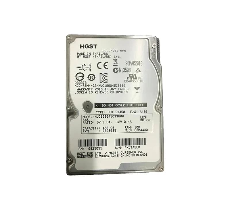 HGST 0B25095 450GB 6Gb/s SAS