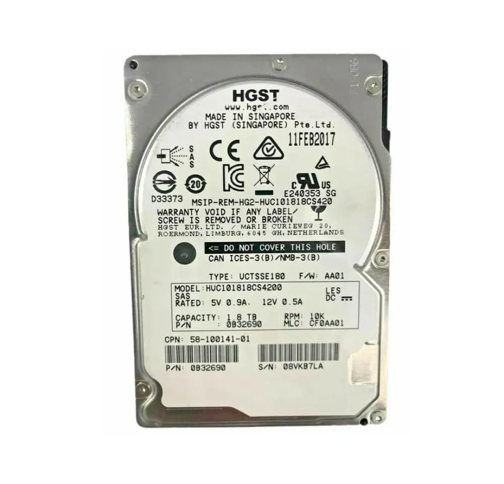 HGST 0B32690 1.8TB 12Gb/s SAS