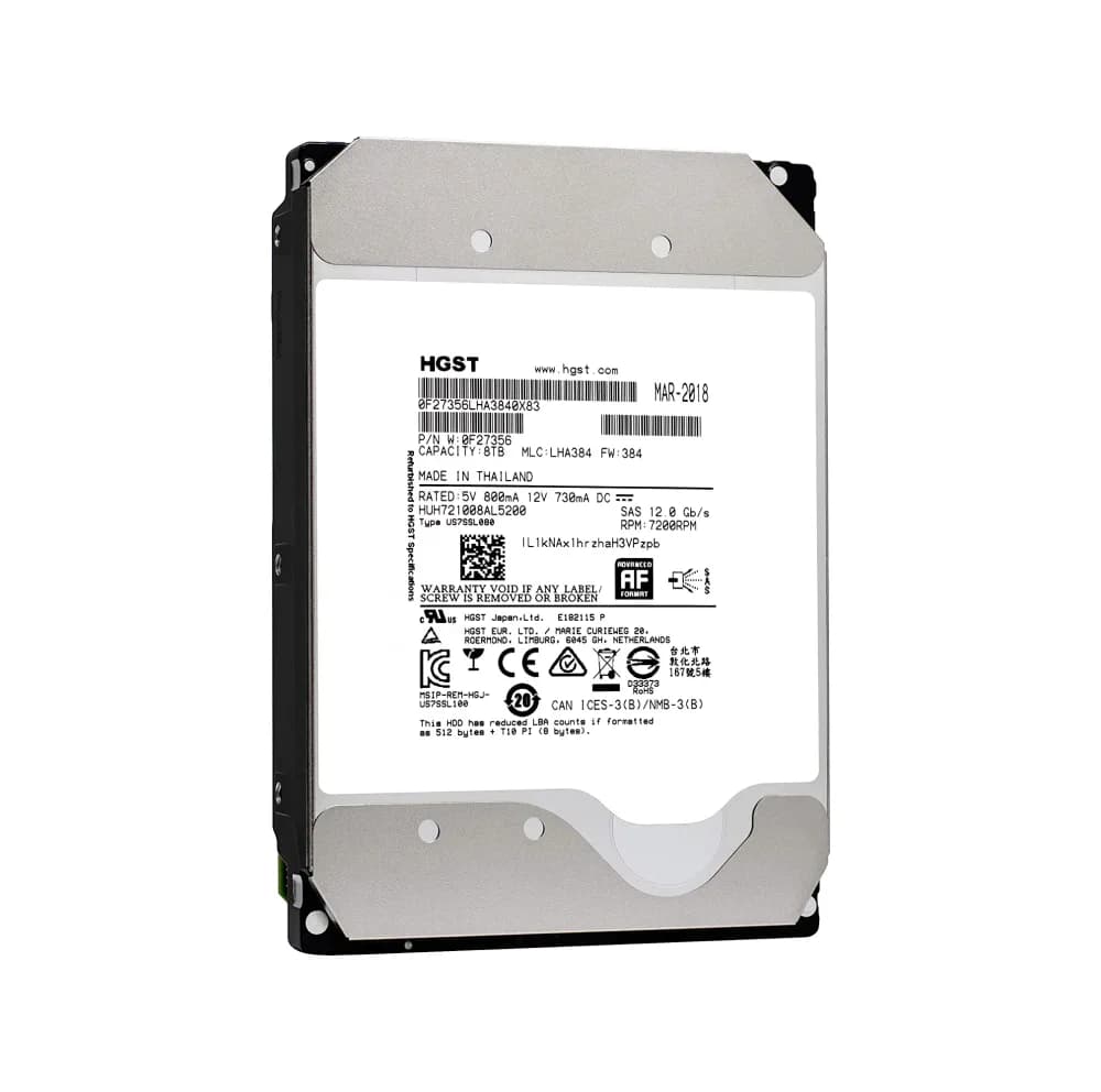 HGST 0F27356 8TB 12Gb/s SAS