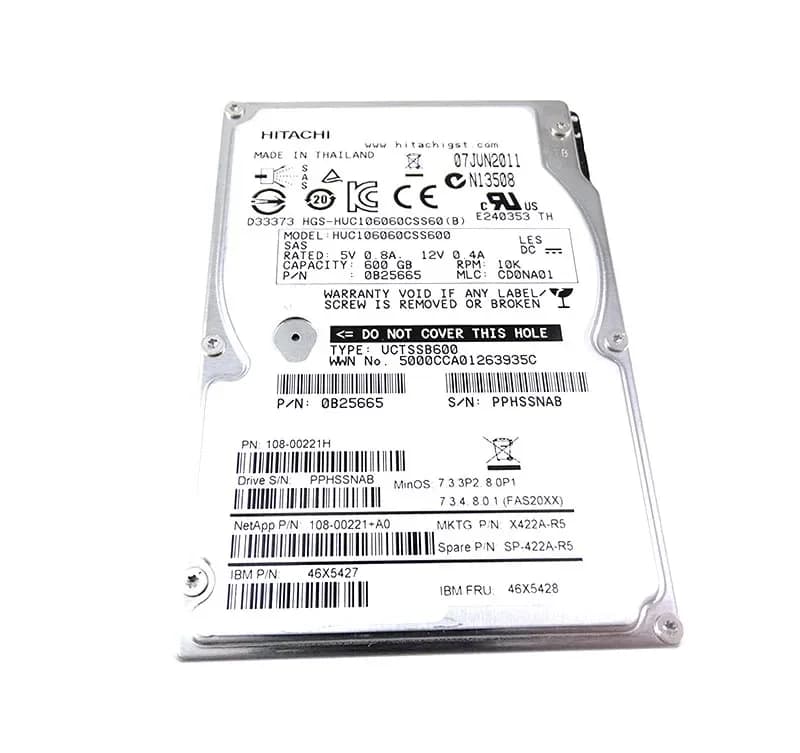 NetApp 108-00221 600GB 6Gb/s SAS