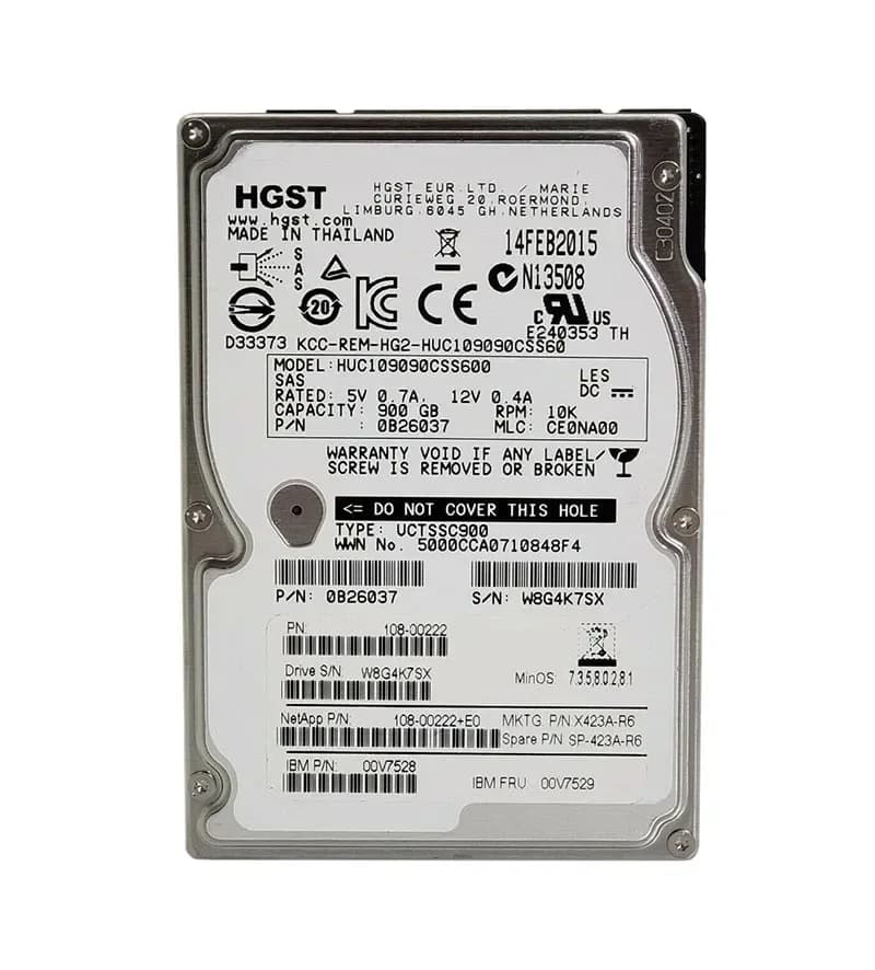 NetApp 108-00222+E0 900GB
