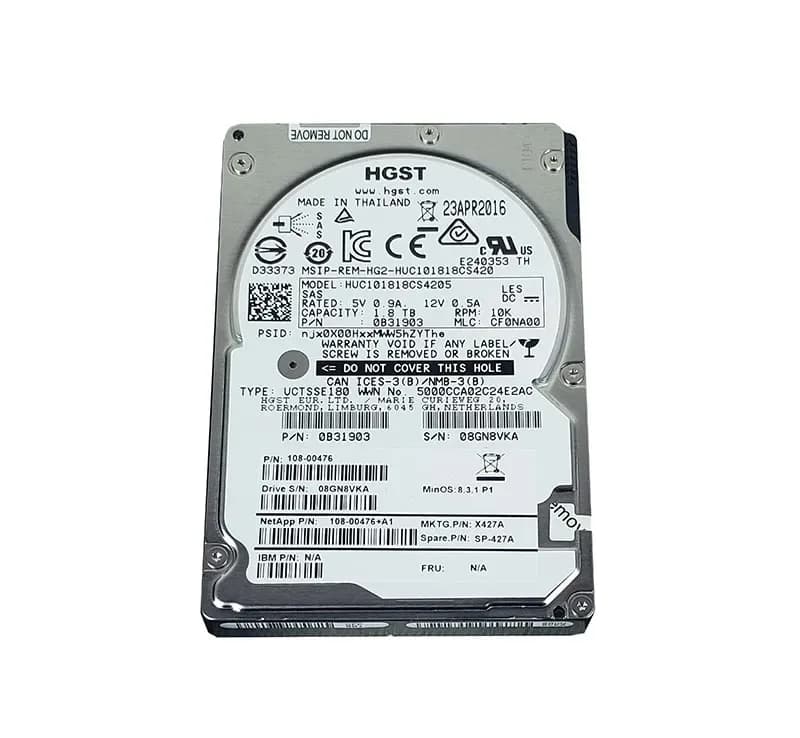 NetApp 108-00476 1.8TB 12Gb/s SAS