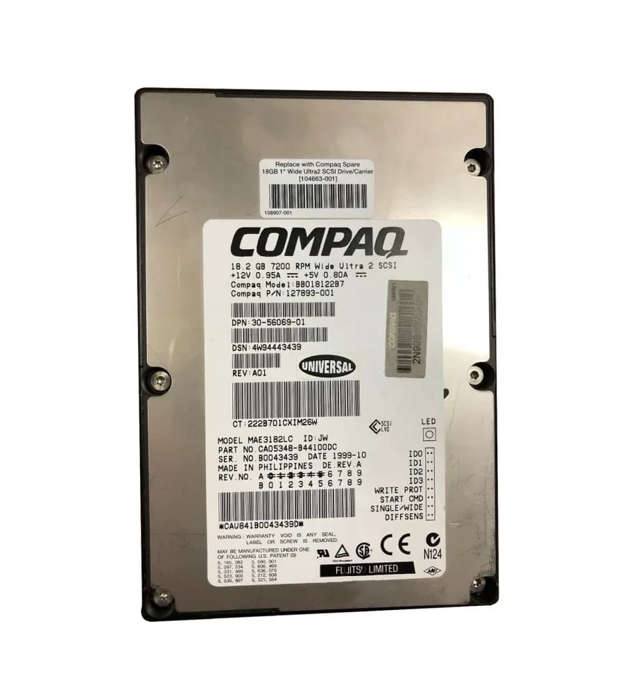 HPE 127893-001 18GB Wide Ultra2 SCSI