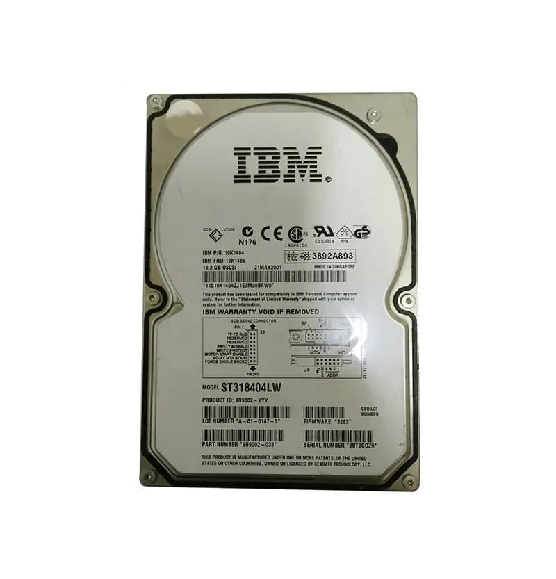 IBM 19K1485 18.2GB Ultra160 SCSI