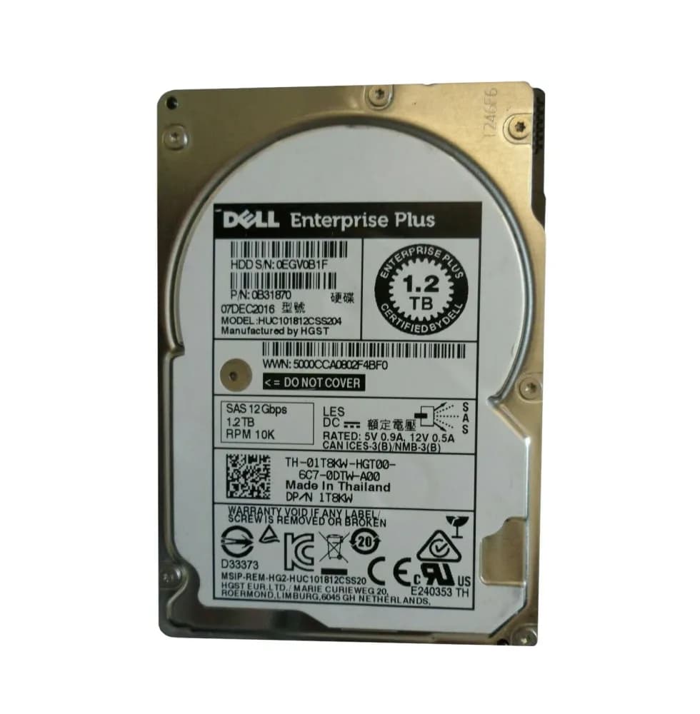 Dell 1T8KW 1.2TB 12Gb/s SAS