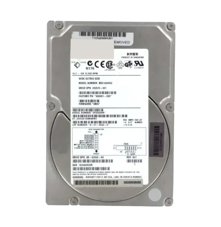 HPE 232574-001 18.2GB Ultra160 SCSI