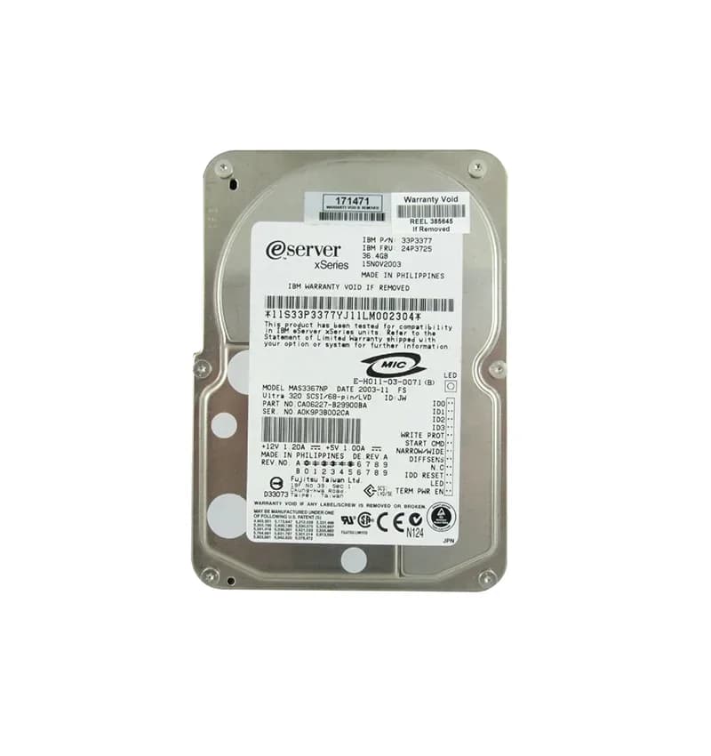 IBM 24P3725 36.4GB Ultra320 SCSI