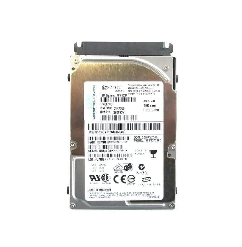 IBM 26K5835 36.7GB Ultra320 SCSI
