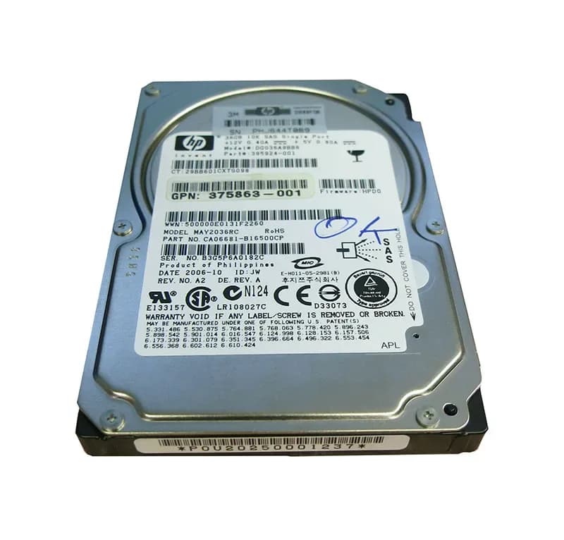 HPE 395924-001 36GB 3Gb/s SAS