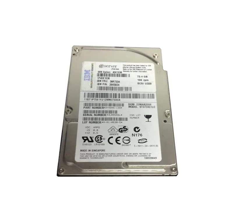 IBM 39R7334 73GB Ultra320 SCSI