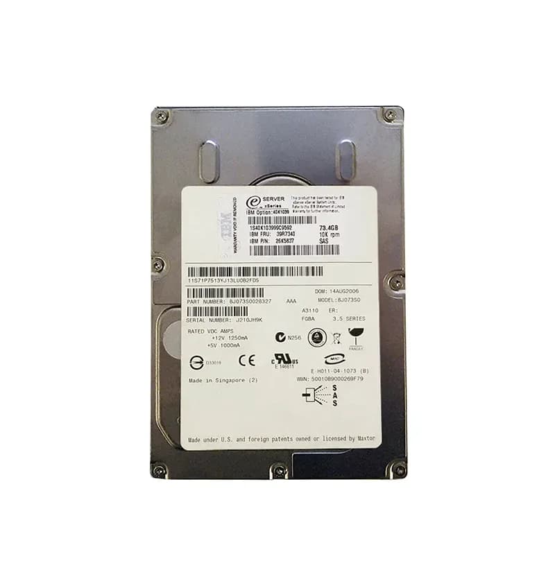 IBM 39R7340 73.4GB 6Gb/s SAS