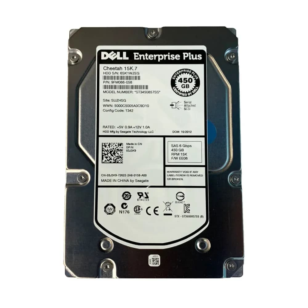 Dell 3J3K9 450GB 6Gb/s SAS