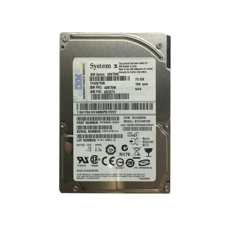 IBM 42C0274 73.4GB 3Gb/s SAS