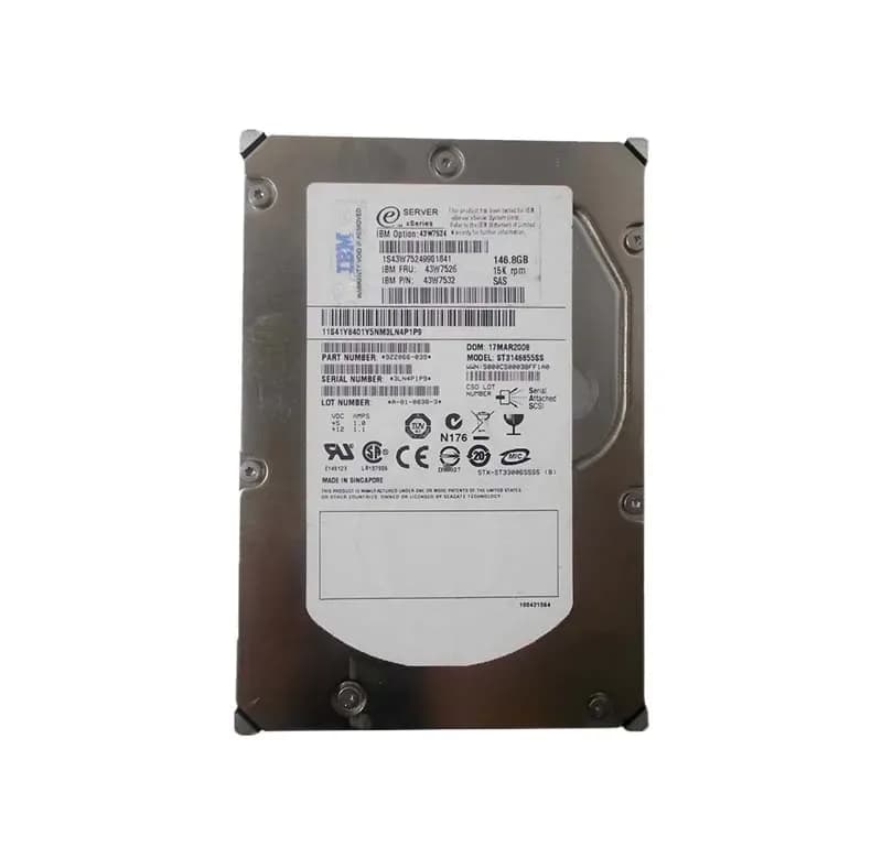 IBM 43W7526 146GB 3Gb/s SAS