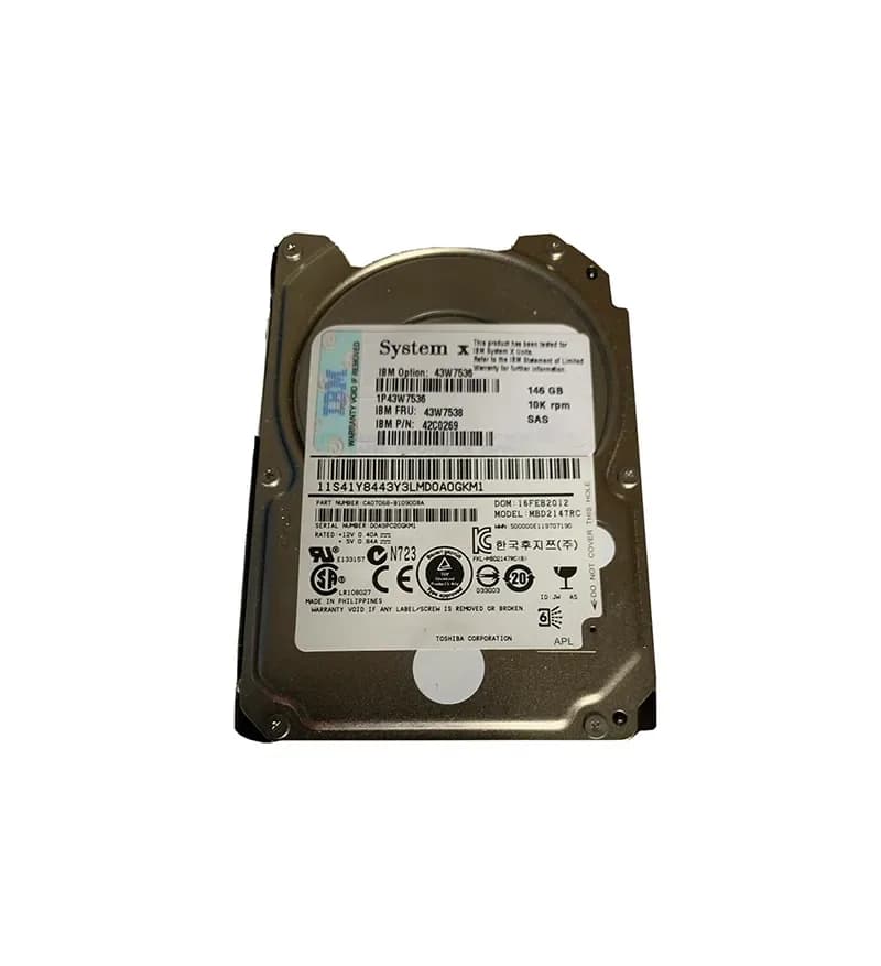 IBM 43W7536 146GB 6Gb/s SAS
