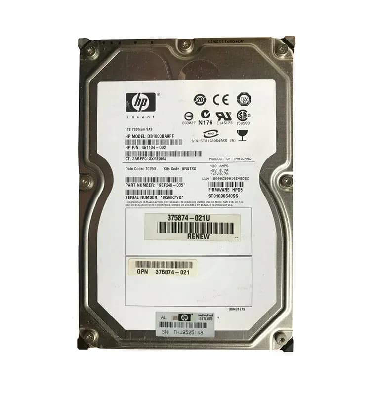 HPE 461134-002 1TB 3Gb/s SAS