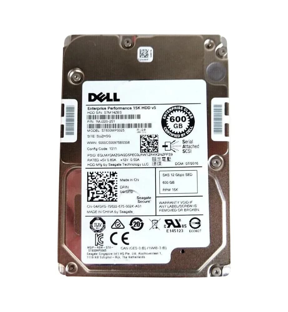 Dell 4X0XG 600GB 12Gb/s SAS