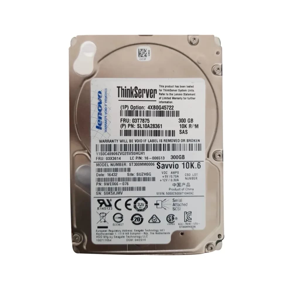 Lenovo 4XB0G45722 300GB 6Gb/s SAS
