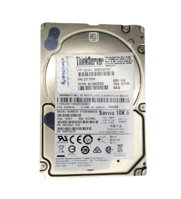 Lenovo 4XB0G45723 600GB 6Gb/s SAS