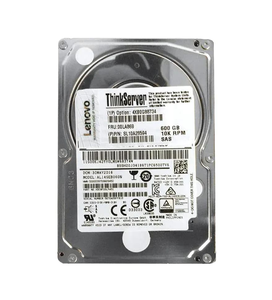 Lenovo 4XB0G88734 600GB 12Gb/s SAS