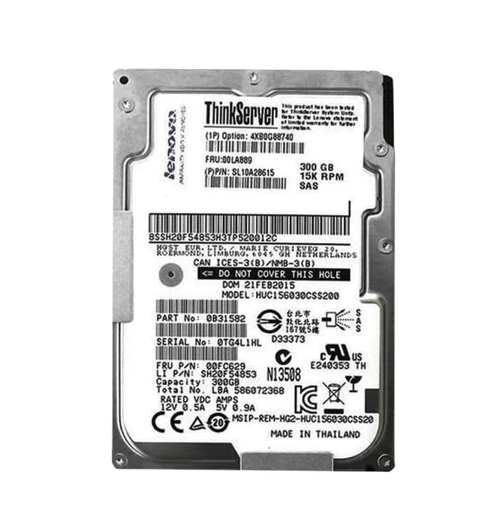 Lenovo 4XB0G88740 300GB 12Gb/s SAS