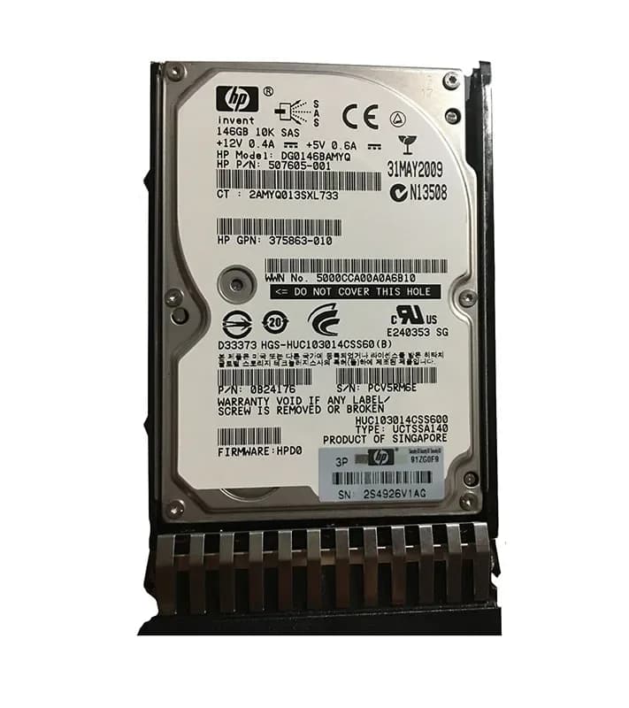 HPE 507605-001 146GB 3Gb/s SAS