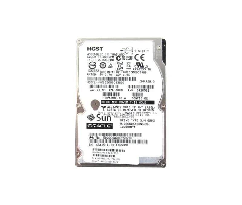 Sun 542-0423 600GB 6Gb/s SAS