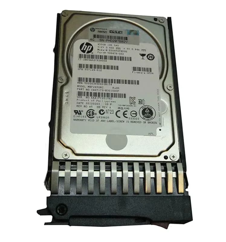HPE 599476-002 450GB 6Gb/s SAS