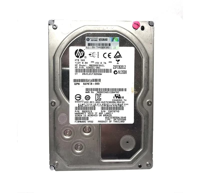 HPE 638521-001 2TB 6Gb/s SAS