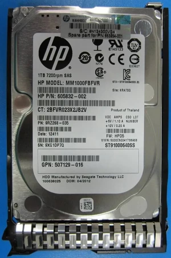 HPE 652749-B21 1TB 6Gb/s SAS