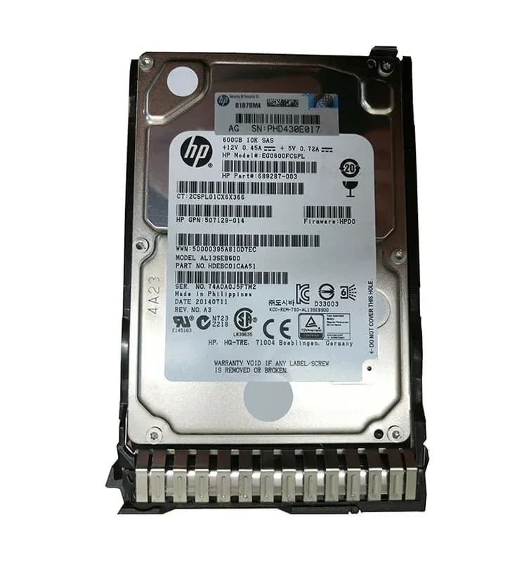 HPE 689287-003 600GB 6Gb/s SAS