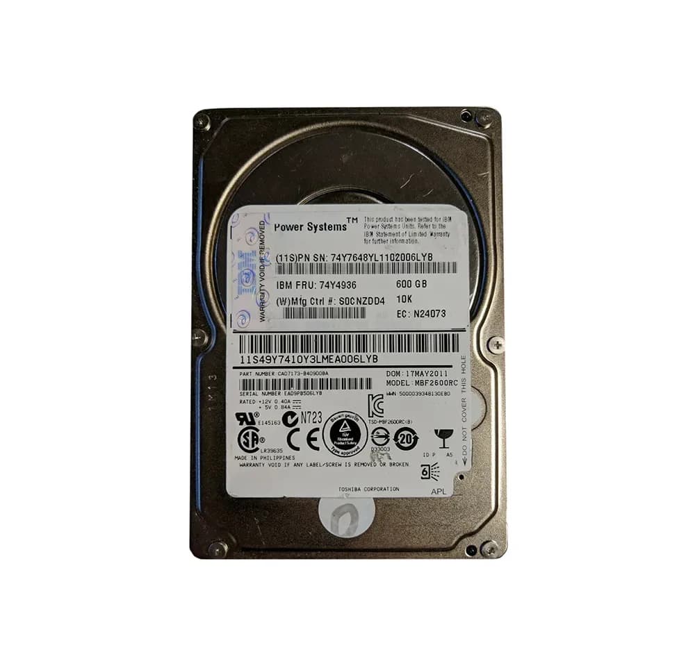 IBM 74Y4936 600GB 6Gb/s SAS