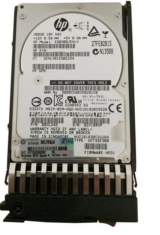HPE 787644-001 300GB 12Gb/s SAS