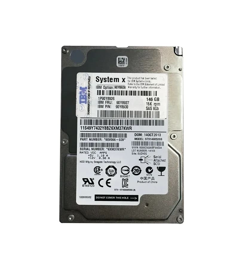 IBM 90Y8927 146GB 6Gb/s SAS