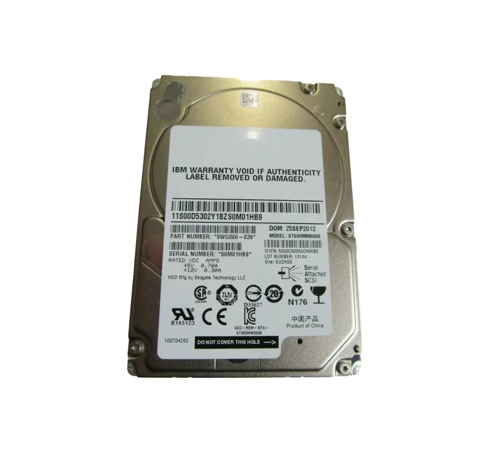 Seagate 9WG066-039 600GB 6Gb/s SAS
