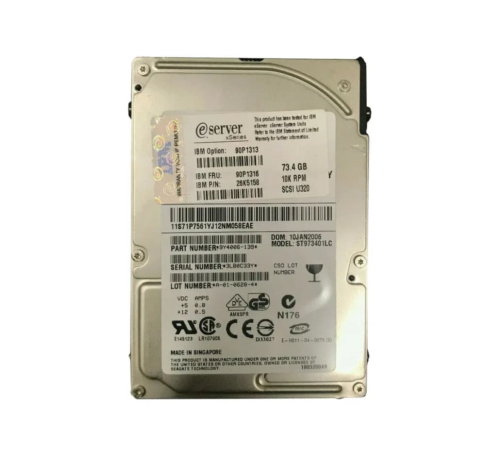 Seagate 9Y4006-139 73GB Ultra320 SCSI