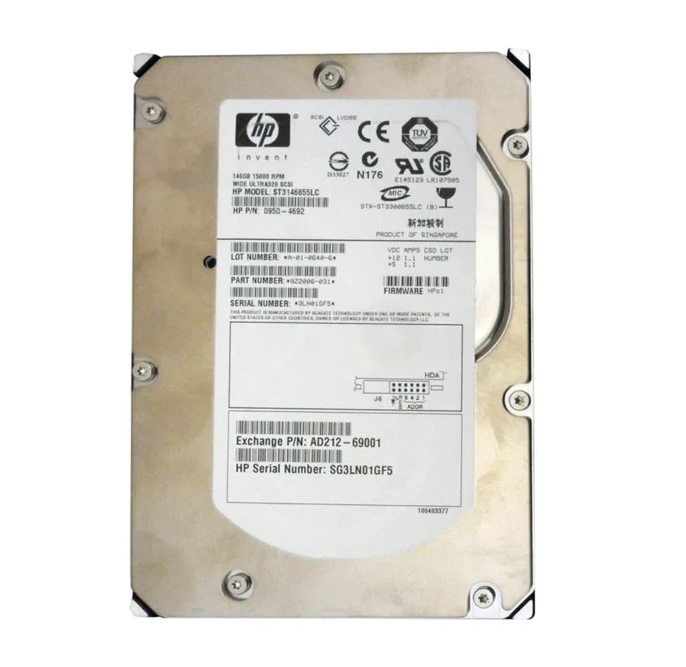 HPE AD212-69001 146GB Wide Ultra 320 SCSI