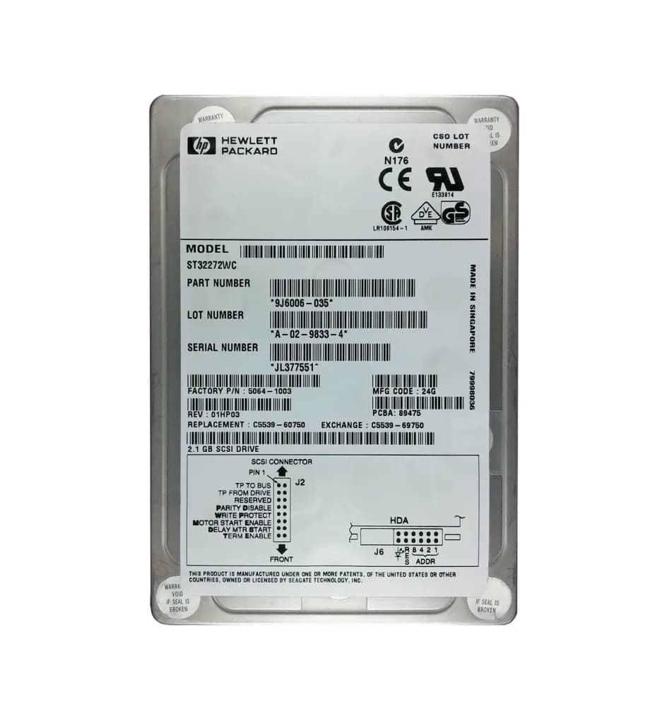 HPE C5539-69750 2GB Wide Ultra SCSI