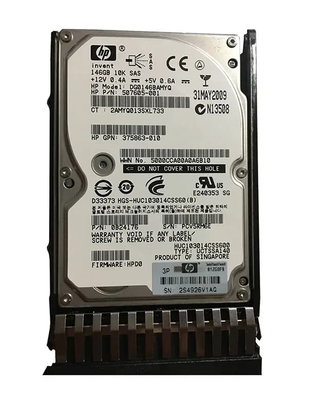 HPE DG0146BAMYQ 146GB 3Gb/s SAS