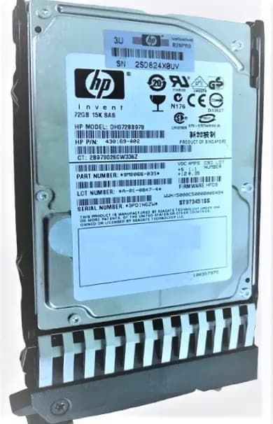 HPE DH072BB978 72GB 3Gb/s SAS